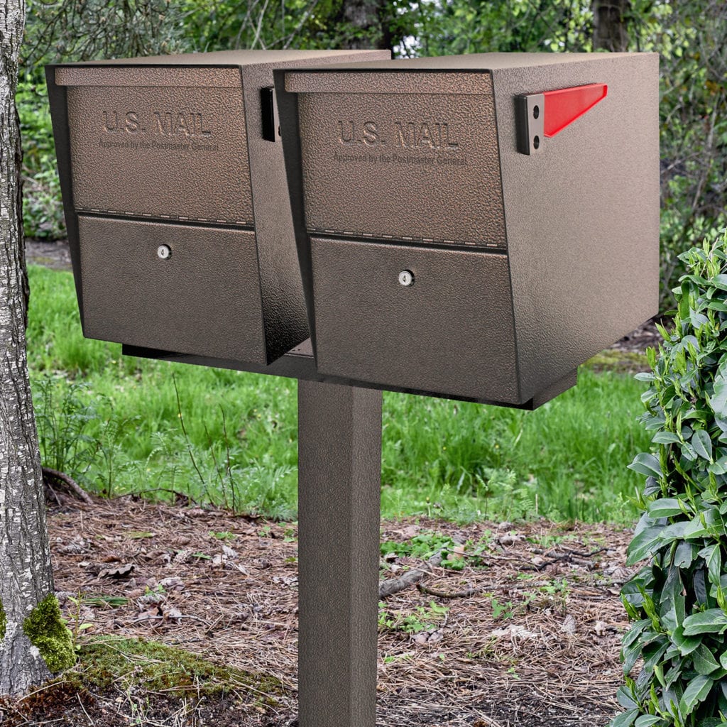 Complete Twin Mount Cluster Mailbox Kit Mailboss