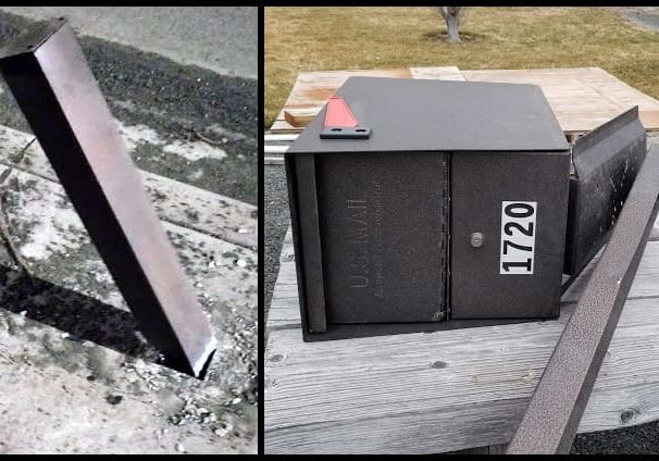 Packge Master Mailbox survives strike by drunk driver. Packge Master Mailbox survives strike by drunk driver.